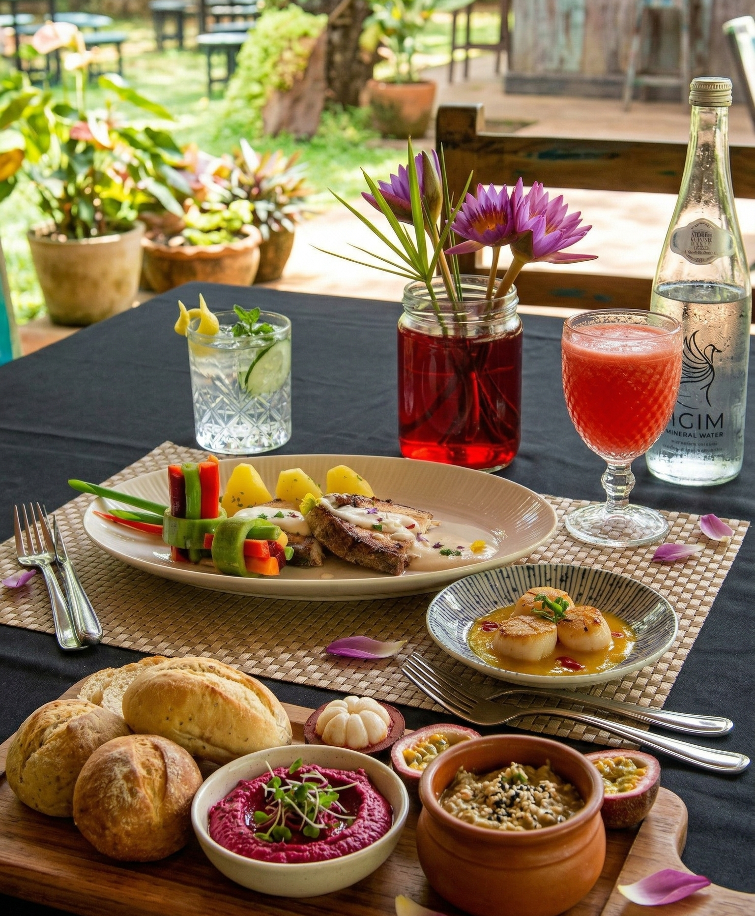 Sri Lankan cuisine at Galpothuyaya