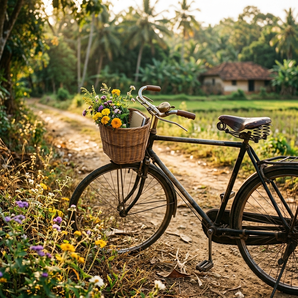 Bicycle on a rural trail
